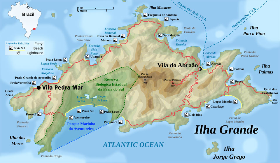 Ilha Grande map