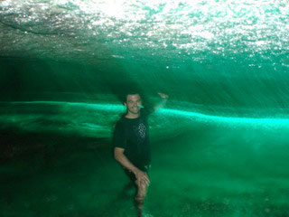 Underwater caving